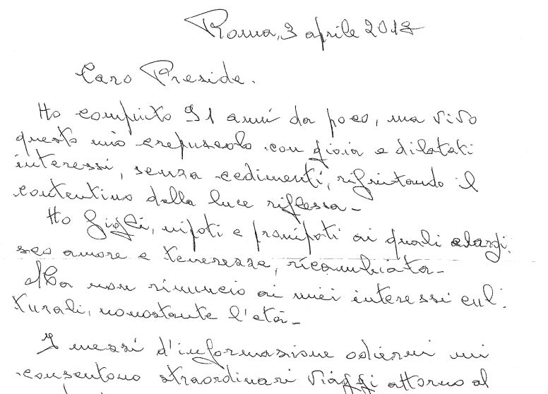 Lettera al Telesio