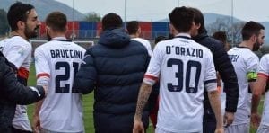 Dopo il fischio finale di R.Fondi-Cosenza (ph. Terenzi)