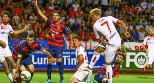 Il gol di Cia in zona Cesarini (ph.FcSudtirol)