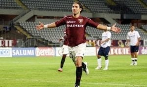 Antimo Iunco dopo il gol in Torino-Cosenza del 2010 (ph. Torino FC)
