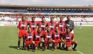 Una formazione del Cosenza 2001/2002