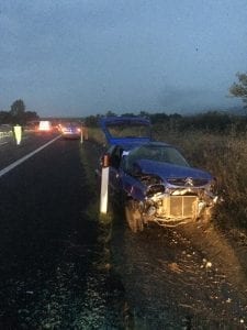 Auto sbanda sulla A2 fra gli svincoli di Montalto e Rende