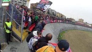 Tifosi rossoblù a Carpi