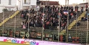 Tifosi rossoblù a Cremona