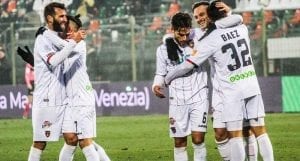 L'esultanza dei lupi (photo VeneziaFC)