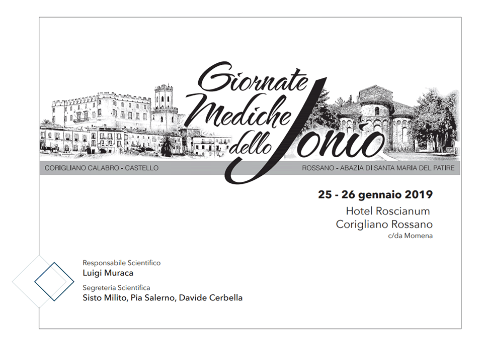 Giornate mediche dello Jonio, il 25 e 26 gennaio a Rossano