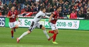 Paleari prova a fermare Báez in tutti i modi (photo IlCosenza.it)