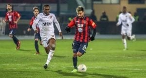 Luca Garritano in azione (photo IlCosenza.it)