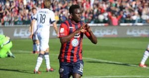 L'esultanza di Carlos Embalo (photo IlCosenza.it)