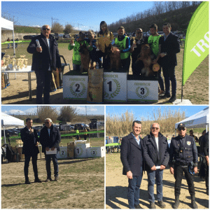 Premiazione Raduno nazionale del Pastore Tedesco a Rende con la partecipazione di Eugenio Aceto, Consigliere provinciale di Cosenza