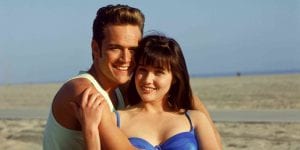 Dylan e Brenda nella prima serie di "Beverly Hills 90210"
