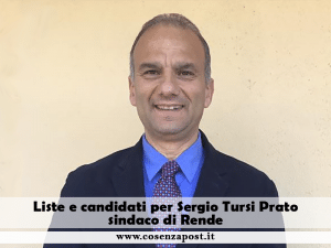 Liste e candidati per Sergio Tursi Prato sindaco di Rende