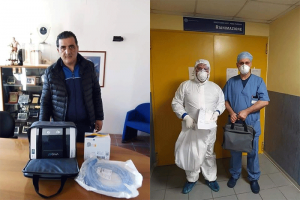 Ventilatore polmonare pressovolumetrico donato dalla Città di Luzzi all'Annunziata