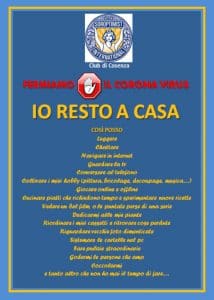 Il Soroptimist appoggia la campagna "Io Resto a Casa"