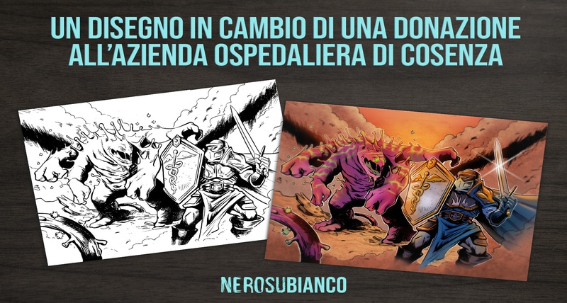 Asta benefica della scuola di fumetto Nero su Bianco in favore dell'ospedale Annunziata di Cosenza