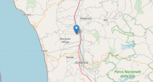 Lieve scossa di terremoto nel cosentino, epicentro Montalto Uffugo