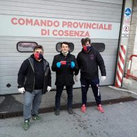 La consegna delle mascherine