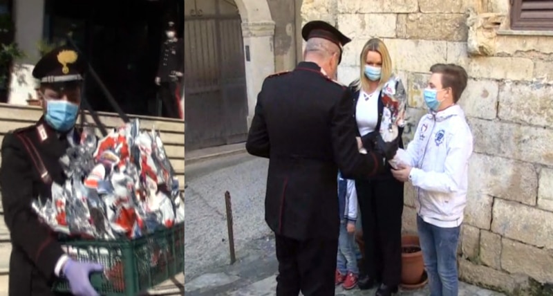 Cosenza, le uova di Pasqua dei carabinieri ai bambini della provincia