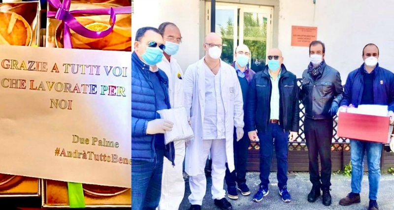 Cosenza: auguri di Pasqua, mascherine e pastiere ai medici dell'ospedale