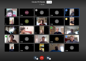 PD Rende: si è svolta l'assemblea telematica del circolo locale