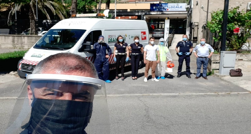sanificazione comando vigili di cosenza