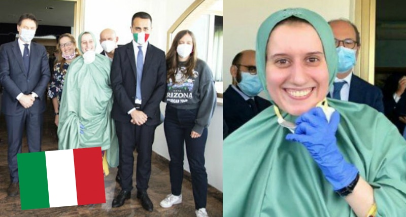 silvia romano è tornata a casa in Italia