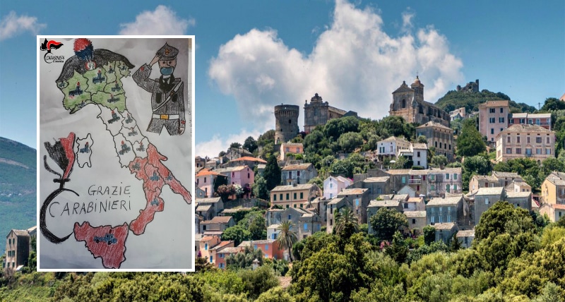 Coronavirus alunni di Rogliano donano disegni ai carabinieri