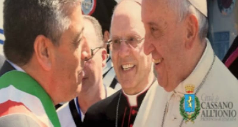 papa francesco a cassano, in calabria