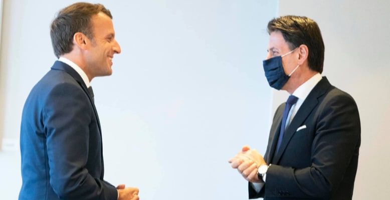 incontro bruxelles italia francia conte coronavirus