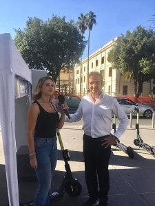 La madrina dell'evento, Eleonora Cristiani, con il sindaco di Cosenza, Mario Occhiuto