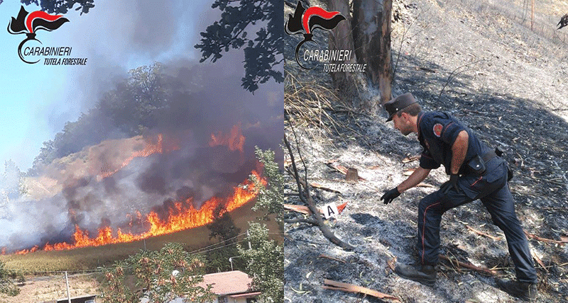 Incendio a Castiglione Cosentino, individuati i responsabili