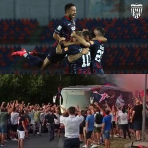 Le congratulazioni al Cosenza da parte di Mario Occhiuto e Jole Santelli