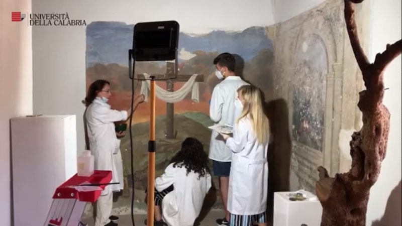 Unical, tesori d'arte restaurati il corridoio dimenticato del Duomo di Cosenza