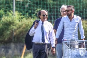 Il presidente del Cosenza, Guarascio, e il Team Manager Kevin Marulla