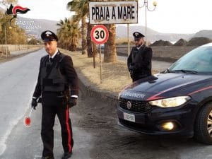 Tre arresti dei Carabinieri a Scalea, Praia a Mare e Tortora