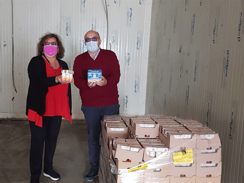 FederAnziani Calabria dona fermenti lattici al Banco alimentare