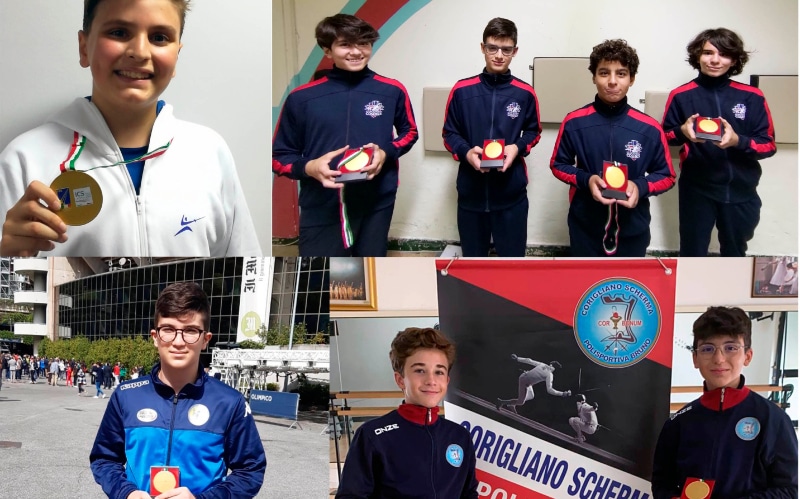 Gli atleti calabresi premiati da Federscherma per il progetto Incentivazione allo studio (1) scherma