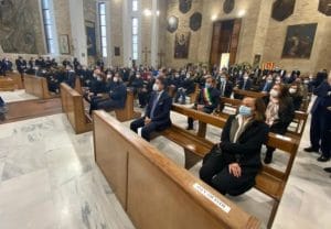 Il premier Conte ai funerali di Jole Santelli