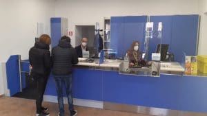 Una veduta interna del nuovo Ufficio poste italiane a San Pietro in Guarano