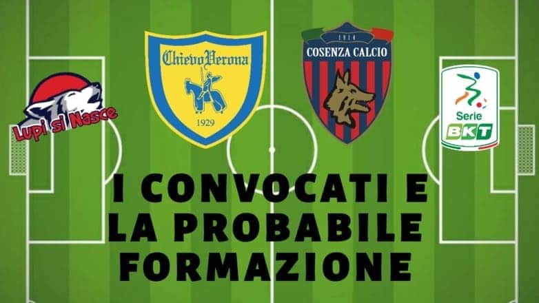 chievo cosenza convocati