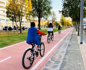Cosenza piste ciclabili sul viale del Benessere 2