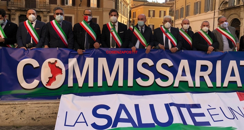 Sindaci calabresi uniti a Roma per manifestare sulla Sanità in Calabria