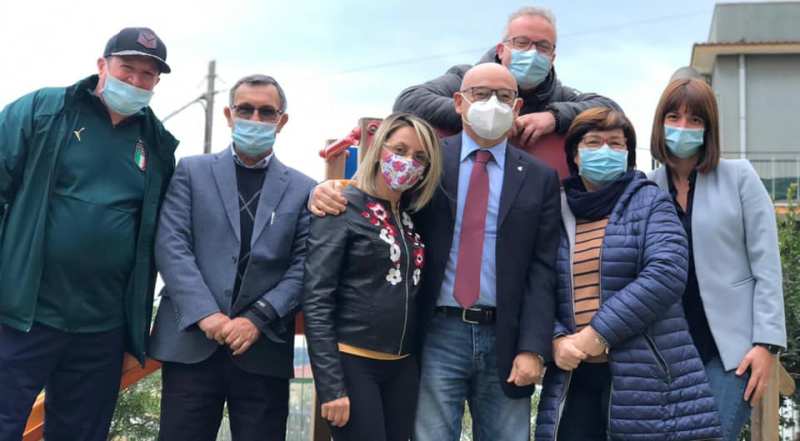 L'Amministrazione comunale di Trebisacce in visita ad uno dei Parchi Giochi