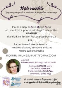 Associazione RaGi: nasce "Il Filo Invisibile", progetto per le demenze