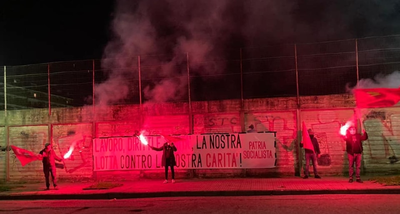 Patria Socialista Cosenza_ _La nostra lotta contro la vostra carità_