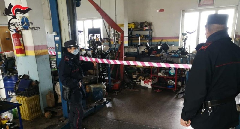 Torano, sequestro autofficina_ in funzione nonostante la cessata attività