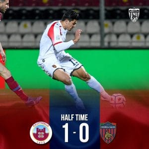 Cittadella-Cosenza a fine primo tempo (Ph. IlCosenza.it)