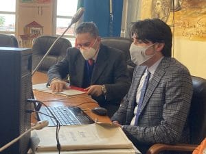 Cosenza- il dottor Pellegrino (a sinistra) e il dottor Filice