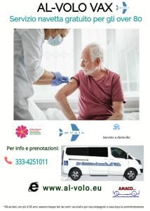 la locandina del servizio Al volo vax