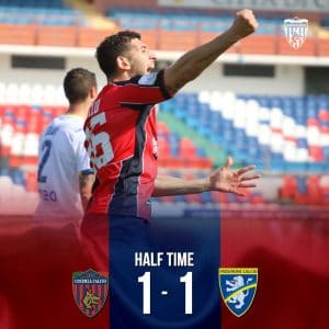 Fine primo tempo tra Cosenza e Frosinone (Ph. IlCosenza.it)